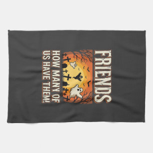 Freunde Halloween Geist Friedhof Design_1 Geschirrtuch