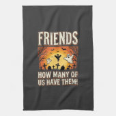 Freunde Halloween Geist Friedhof Design_1 Geschirrtuch (Vertikal)