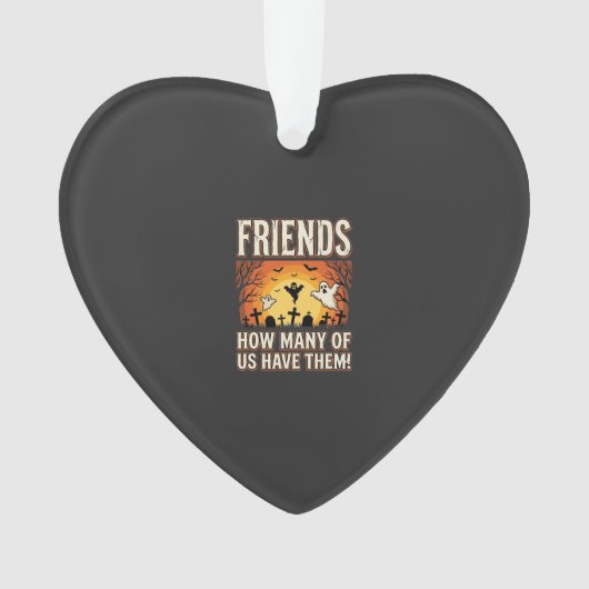 Freunde Halloween Geist Friedhof Design_1 Ornament (Vorderseite)