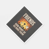 Freunde Halloween Geist Friedhof Design_1 Serviette (Ecke)
