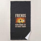 Freunde Halloween Geist Friedhof Design_1 Strandtuch (Vorderseite)