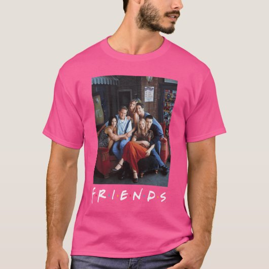 Freunde Hauptdarsteller Retro-Gruppenposter retro T-Shirt (Vorderseite)