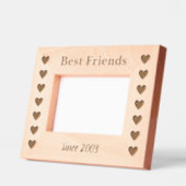 Freunde Herzmuster Foto-Rahmen aus Holz Geätzte Rahmen (Links)