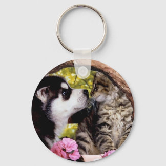 Freunde Hunde und Katzen Schlüsselanhänger