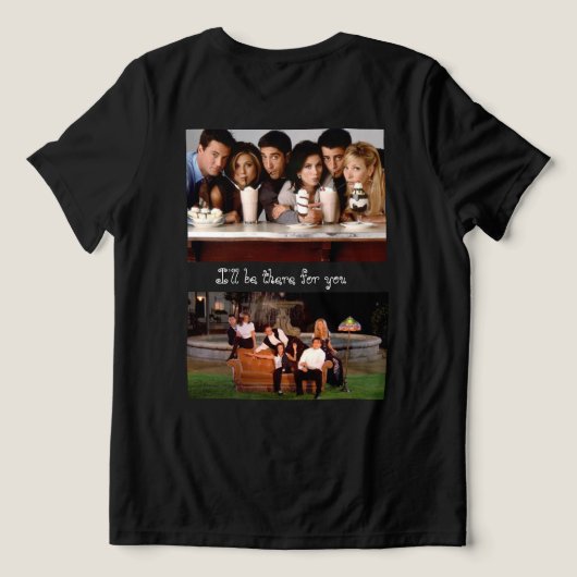FREUNDE: ICH WERDE FÜR SIE DA SEIN Tri-Blend SHIRT (Design Rückseite)