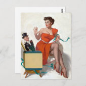 Freunde im Box-Button Postkarte (Vorne/Hinten)