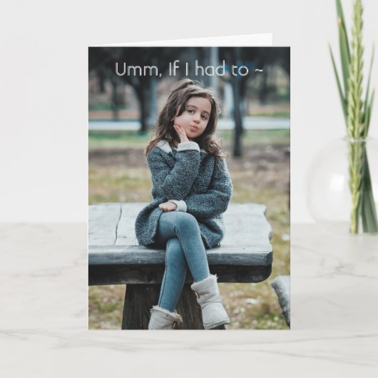 FREUNDE IMMER FREUNDSCHAFTSKARTE DANKESKARTE (Vorderseite)