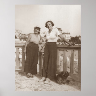 Freunde in Cannes in den 1930er Jahren Poster