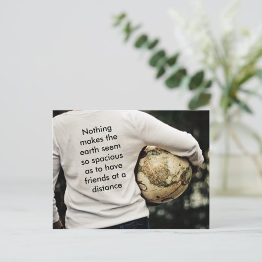 Freunde in der Ferne Postkarte (Stehend Vorderseite)