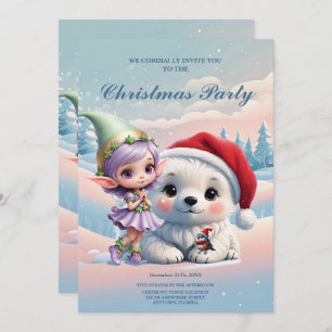 Freunde in einer Fantasiewelt. Einladung