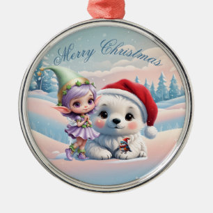 Freunde in einer Fantasiewelt. Ornament Aus Metall