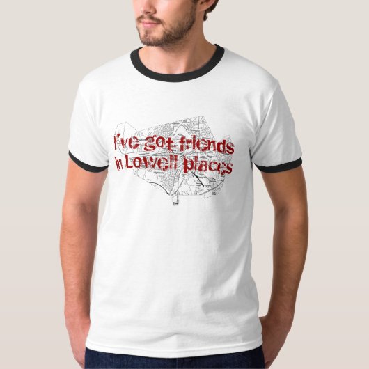 Freunde in Lowell-Plätzen T-Shirt (Vorderseite)