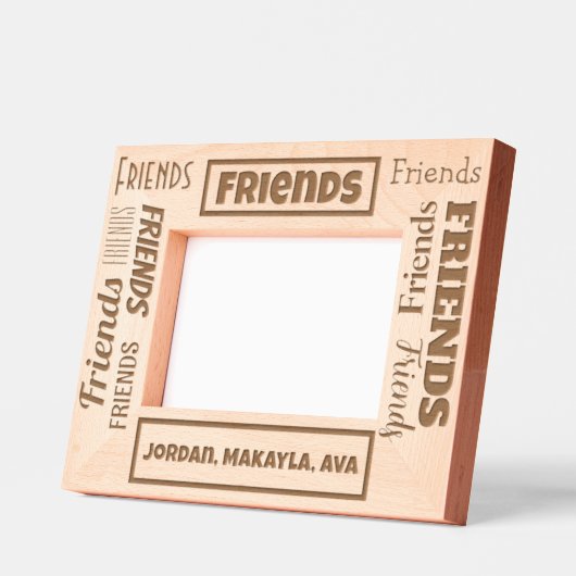 Freunde Individuelle Name Geätzte Rahmen (Links)