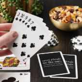 Freunde inspirierendes Zitat Spielkarten (In Situ)