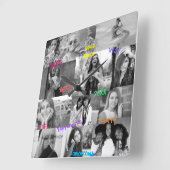 Freunde Inspiriert Foto-Uhr HAMbWG Quadratische Wanduhr (Winkel)