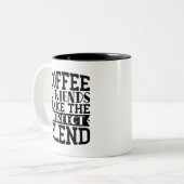 Freunde Kaffee Tasse | Tasse der Freundschaft | (Vorderseite Links)