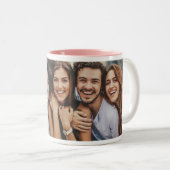 Freunde-Kaffeetasse Zweifarbige Tasse (VorderseiteRechts)