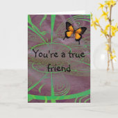 Freunde Karte (Gelbe Blume)