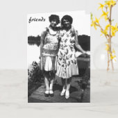 Freunde Karte (Gelbe Blume)