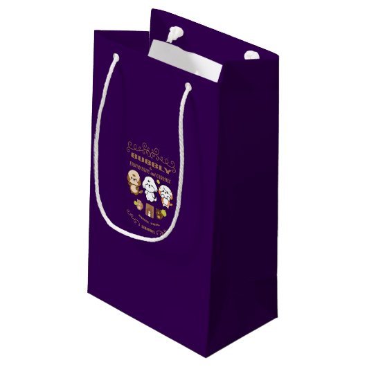 Freunde Kleine Geschenktüte (Rückseite Schrägansicht)