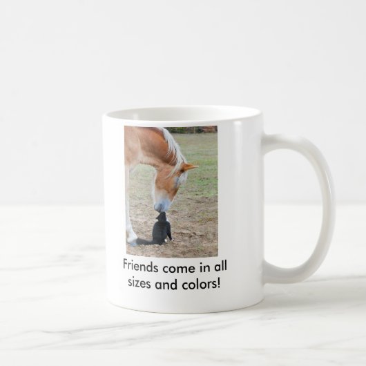 Freunde kommen in alle Größen und in Farben! Kaffeetasse (Rechts)