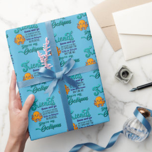 Freunde kommen und gehen wie die Wellen des Ozeans Geschenkpapier