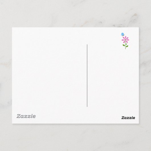 Freunde lächeln immer postkarte (Rückseite)