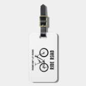 Freunde Lass Freunde auf der Mountainbike-Straße n Gepäckanhänger (Vorderseite vertikal)