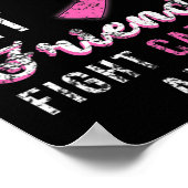 Freunde Lass Freunde kämpfen allein gegen Brustkre Poster (Ecke)