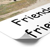 Freunde Lass Freunde nicht allein laufen Poster (Ecke)