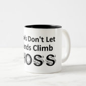 Freunde Lass Freunde nicht Climb Choss Zweifarbige Tasse (VorderseiteRechts)