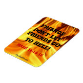 Freunde Lass Freunde nicht zur Hölle gehen gotGod3 Magnet (Linke Seite)