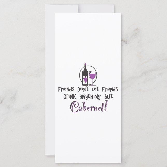 Freunde Lass keine Freunde/Cabernet (Vorderseite)