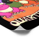 Freunde Lass nicht Quarter Squat Bodybuildi Poster (Ecke)