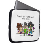 Freunde lasse keinen Wein allein Laptopschutzhülle (Vorne Rechts)