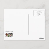 Freunde lasse keinen Wein allein Postkarte (Rückseite)