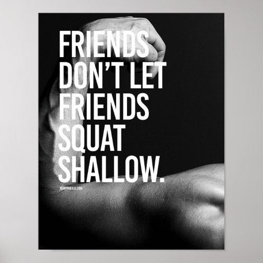 Freunde lasse nicht am Boden sitzen - Typ Fi Poster (Vorne)