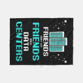 Freunde lassen Freunde keine Rechenzentrumsprogram Fleecedecke (Vorderseite (Horizontal))