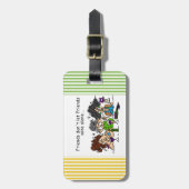 Freunde lassen nicht Freund-Wein allein Gepäckanhänger (Vorderseite vertikal)