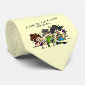 Freunde lassen nicht Freund-Wein allein Krawatte (Gerollt)