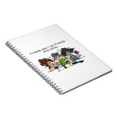 Freunde lassen nicht Freund-Wein allein Notizblock (Rechte Seite)