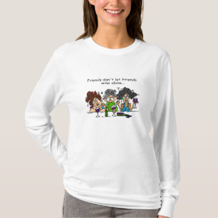 Freunde lassen nicht Freund-Wein allein T-Shirt