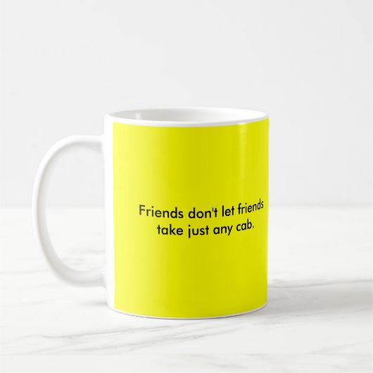 Freunde lassen nicht Freunde Kaffeetasse (Links)
