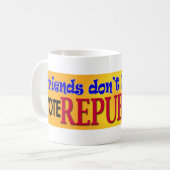 Freunde lassen nicht Freunde Kaffeetasse (Vorderseite Links)