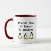 Freunde lassen nicht Freunde tun Fenster Tasse (Links)