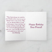 Freunde Lebensqualität Geburtstagskarte Karte (Innenseite)