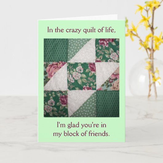 Freunde Lebensqualität Geburtstagskarte Karte (Gelbe Blume)