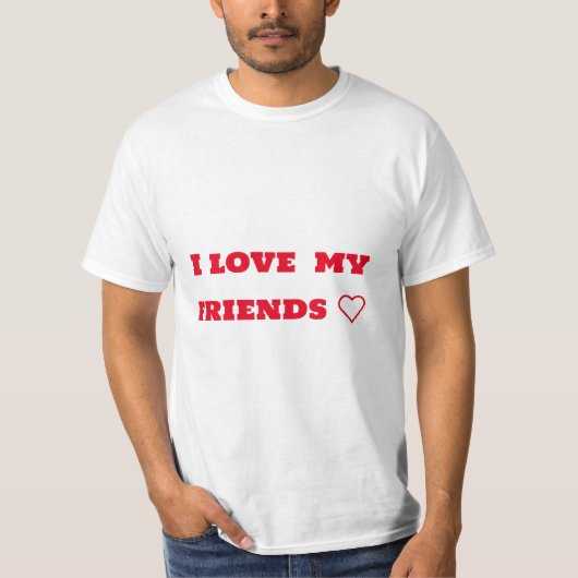 Freunde ❤️ Liebe ❤️ ❤️ T-Shirt (Vorderseite)
