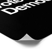 FREUNDE LIESS FREUNDE NICHT, DEMOKRAT ABSTIMMEN -. POSTER (Ecke)