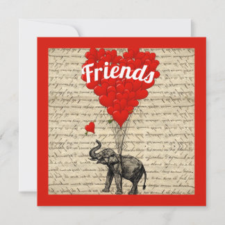 Freunde lustig romantischer Valentinstag Karte